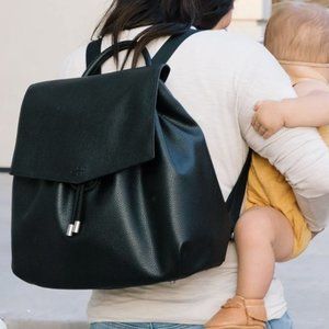 Freshly Picked Ebony Drawcord Backpack Diaperbag